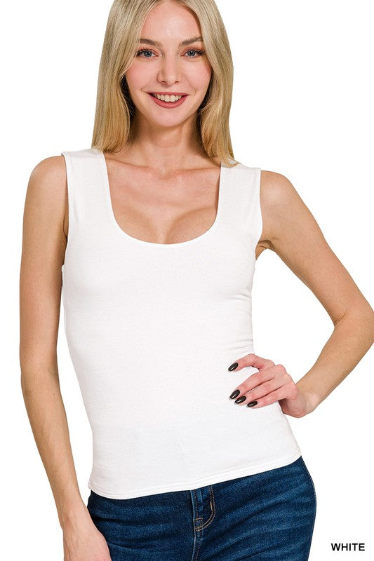 Square Neck Essential Seamless Tank Top