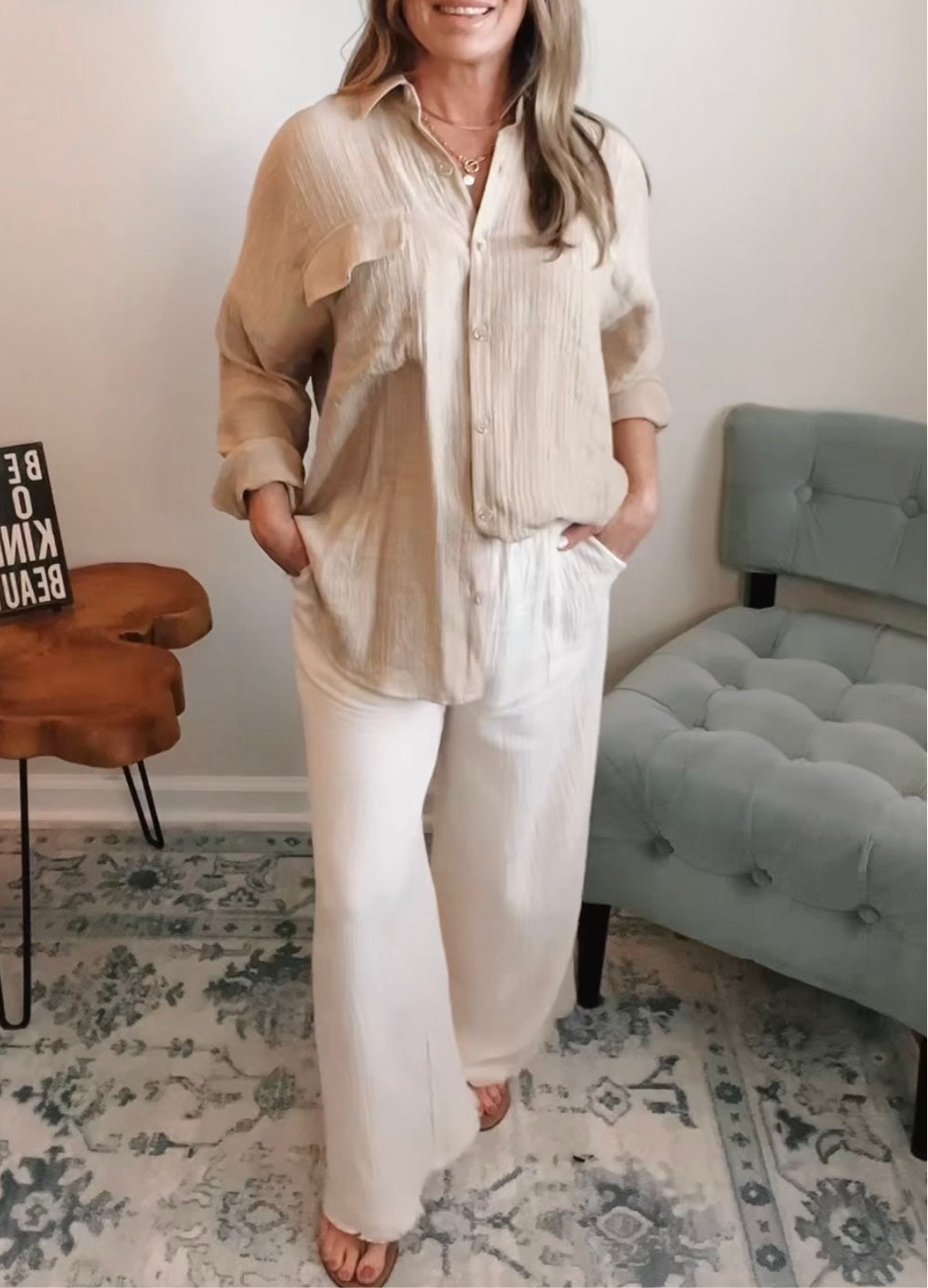Breezy Button Down