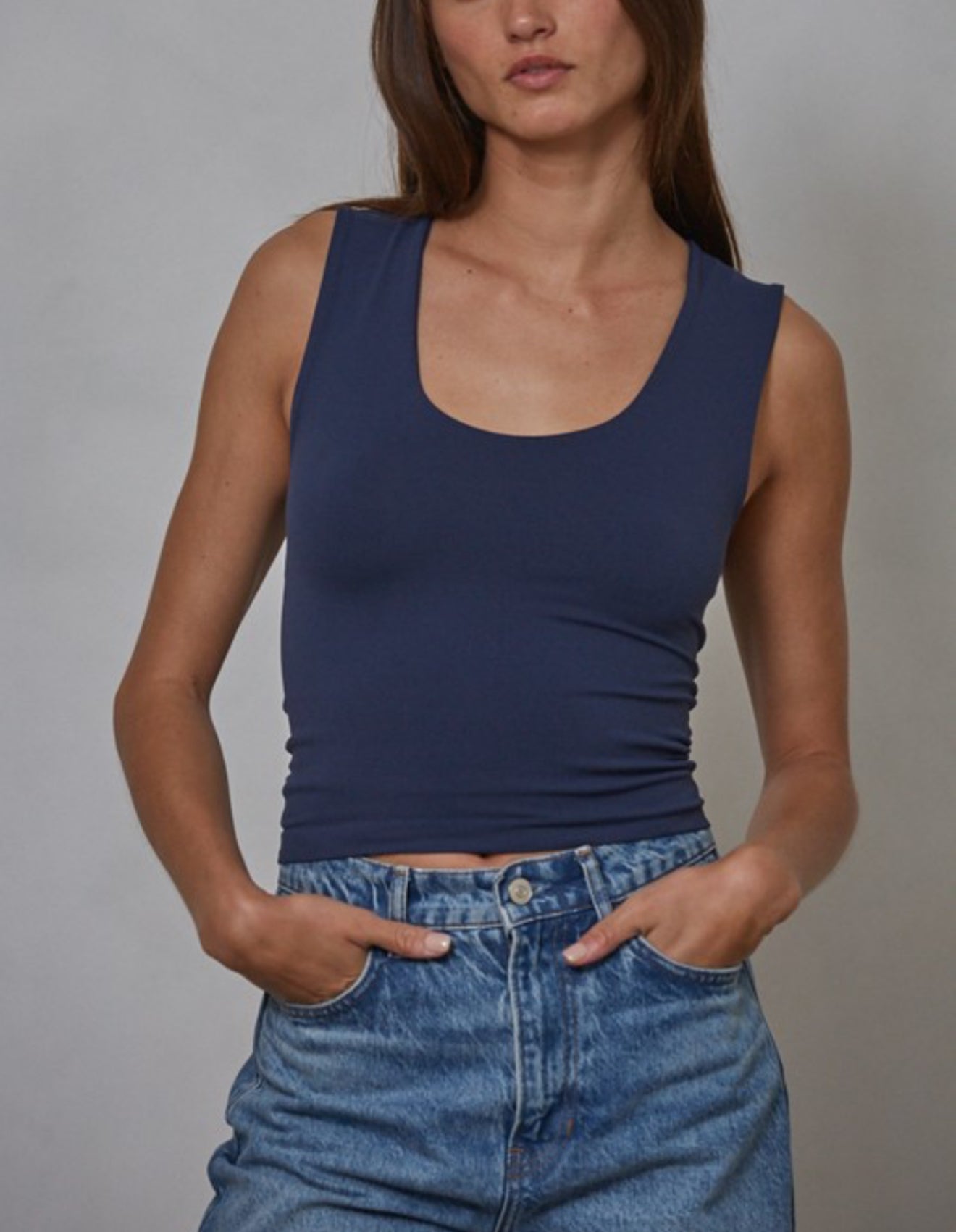 Seamless Scoop Neck Tank