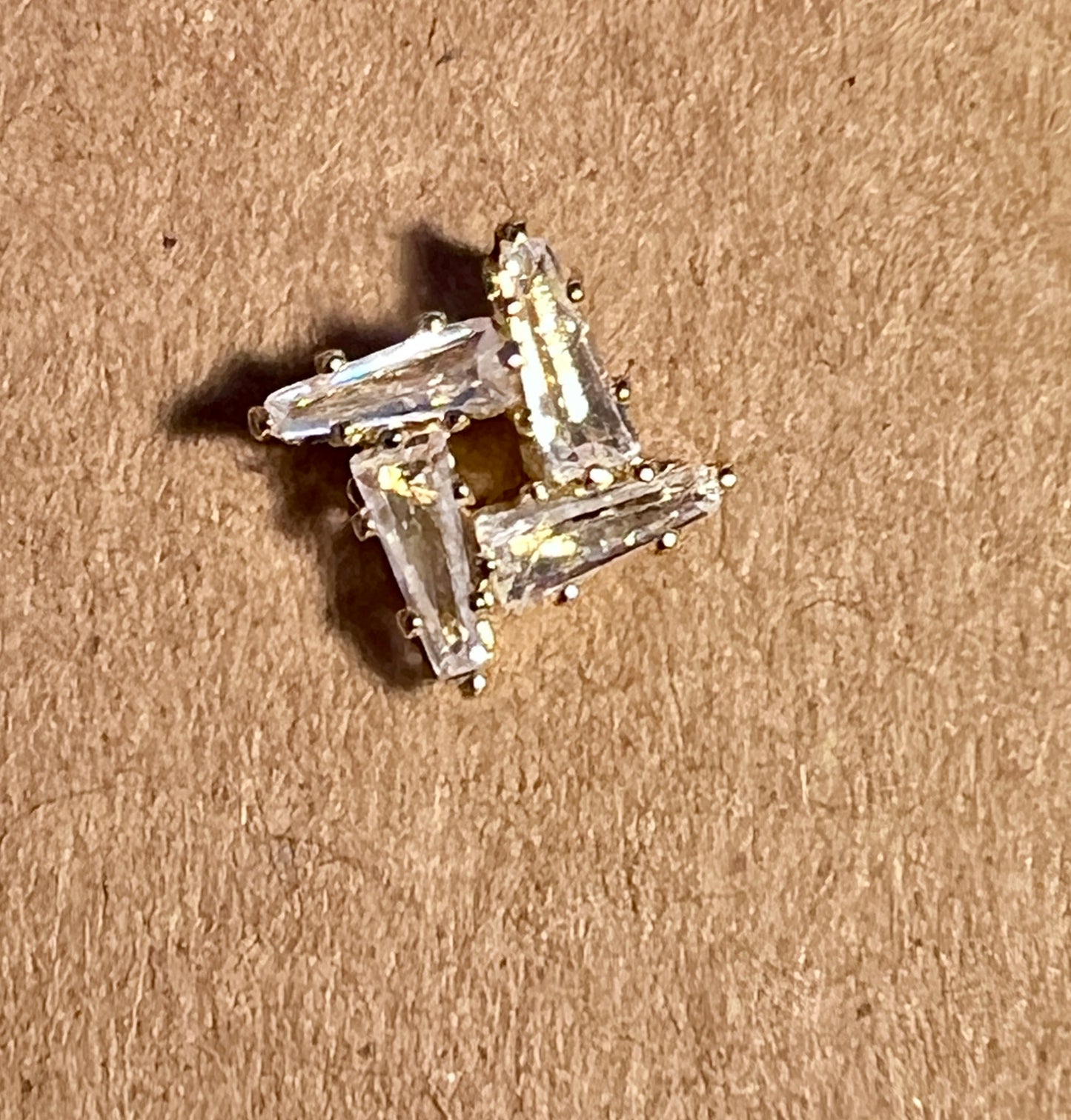 Rhinestone Post Earrings