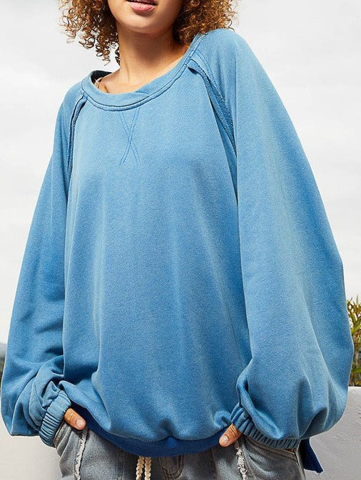 Zoey Criss- Cross Back Sweatshirt