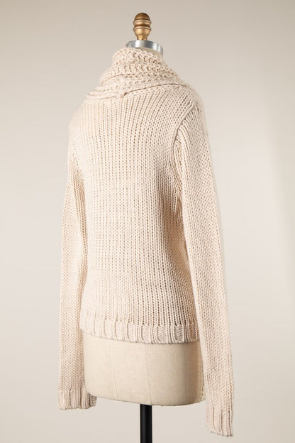 Chunky Cowl Neck Sweater