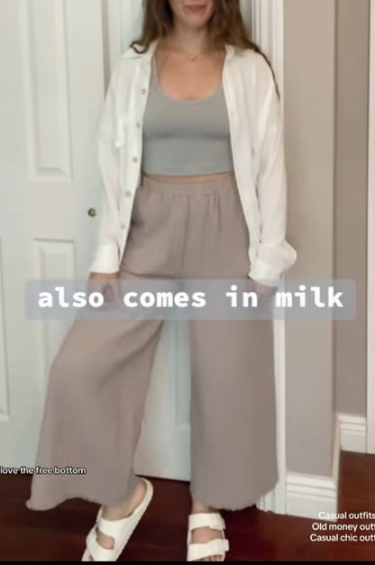 Coastal Cotton Gauze Pants