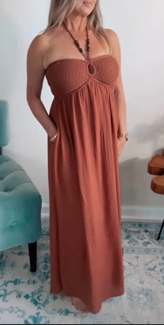 Halter Maxi dress