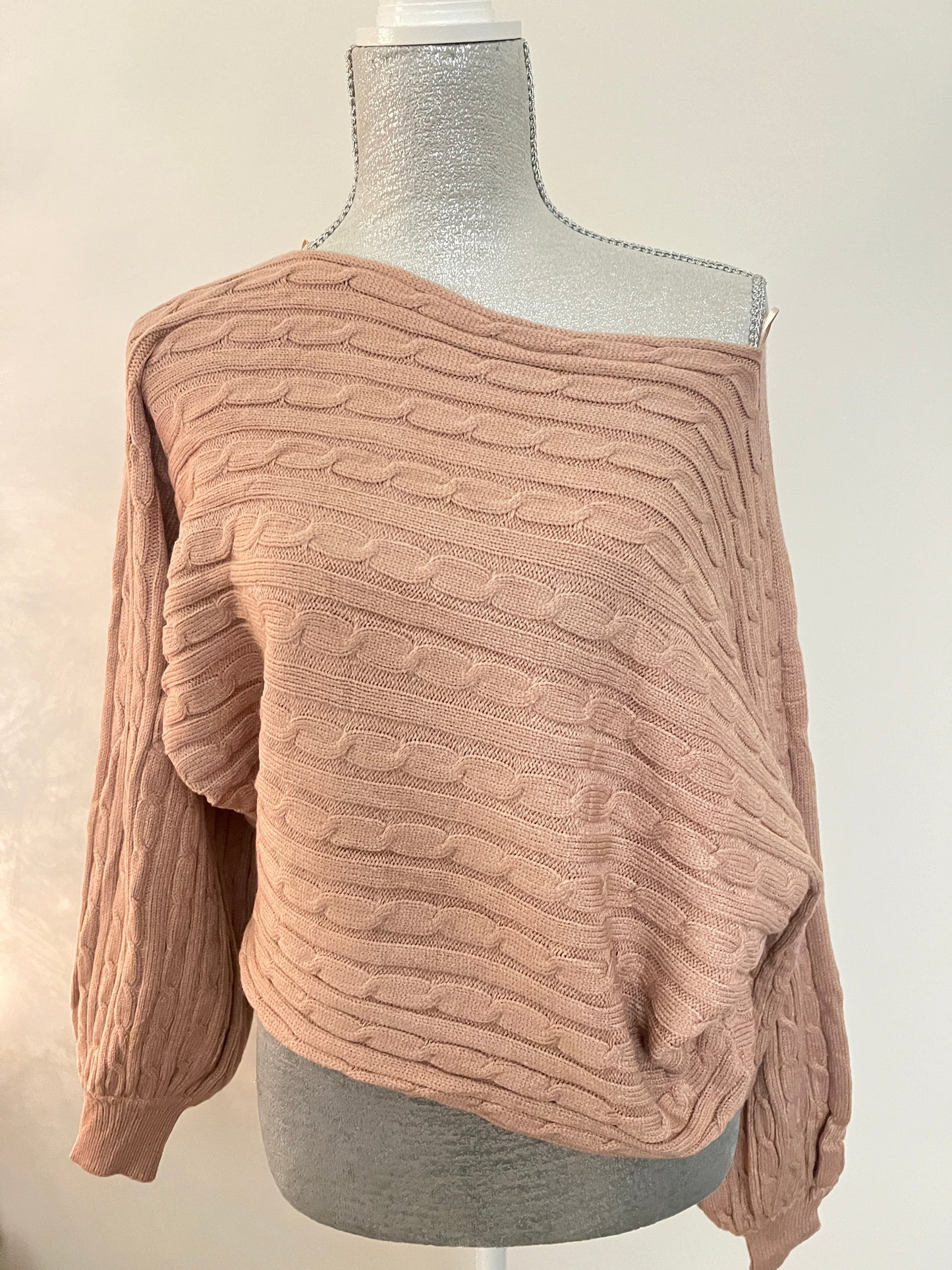 Braided Cable Knit Sweater