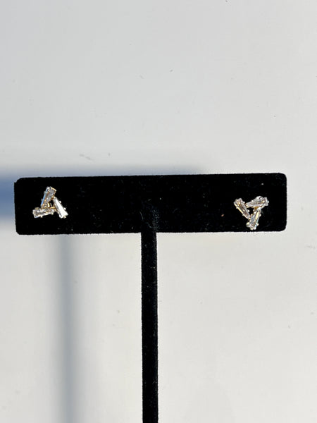 Rhinestone Post Earrings