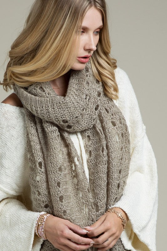 Eyelet Scarf