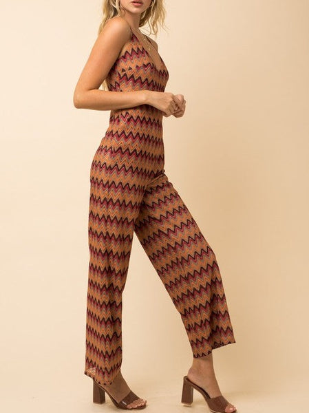 Crochet Chevron Jumpsuit