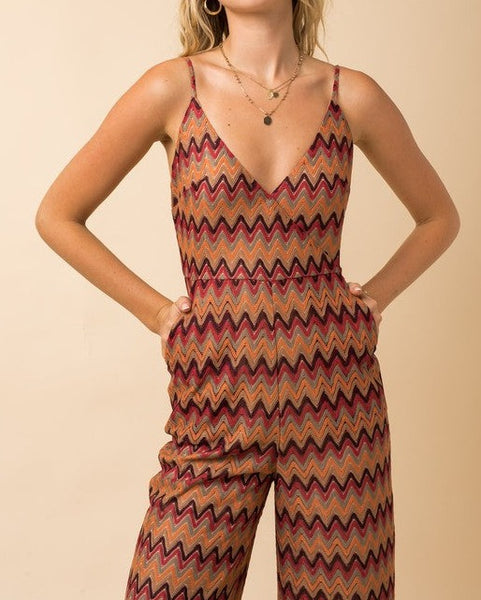 Crochet Chevron Jumpsuit