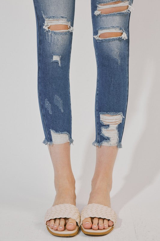 Distressed Ankle skinny Jeans