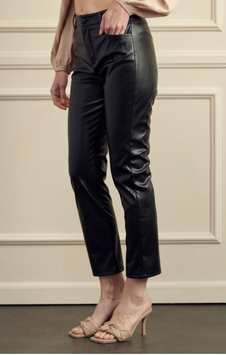 Vegan Leather Pants